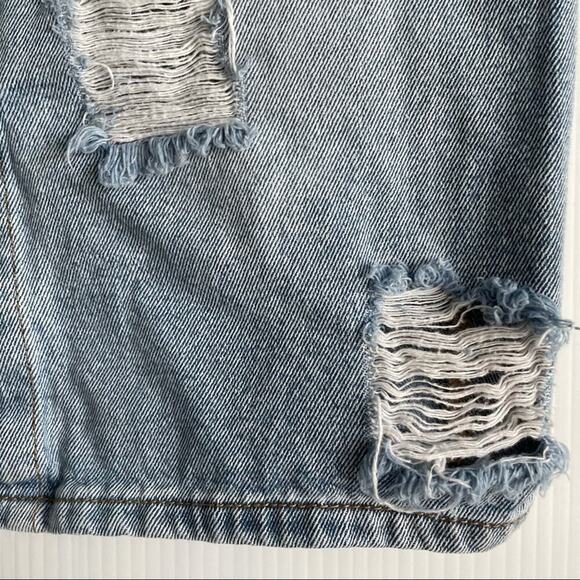 Billabong distressed denim jean skit back zip - Picture 6 of 10
